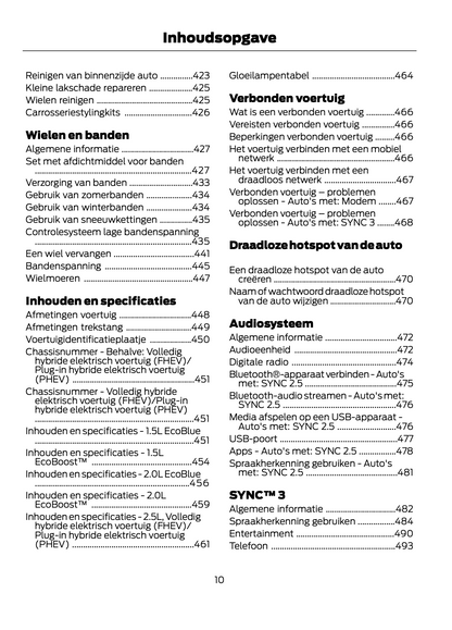 2021-2022 Ford Kuga Gebruikershandleiding | Nederlands