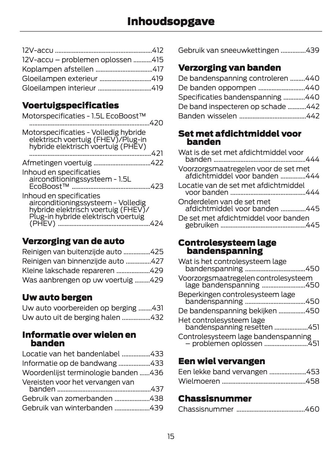 2025-2026 Ford Kuga Owner's Manual | Dutch