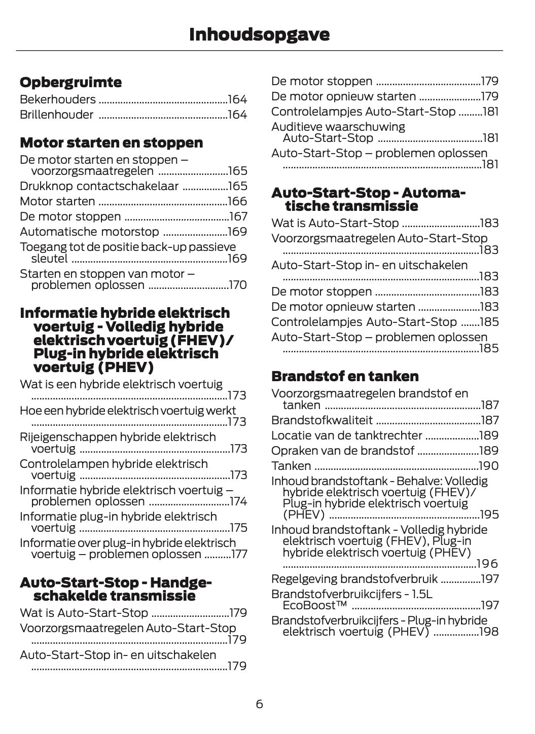 2025-2026 Ford Kuga Owner's Manual | Dutch
