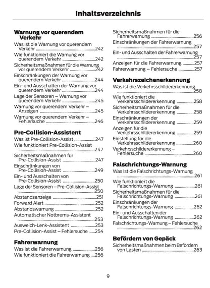 2025-2026 Ford Mustang Owner's Manual | German