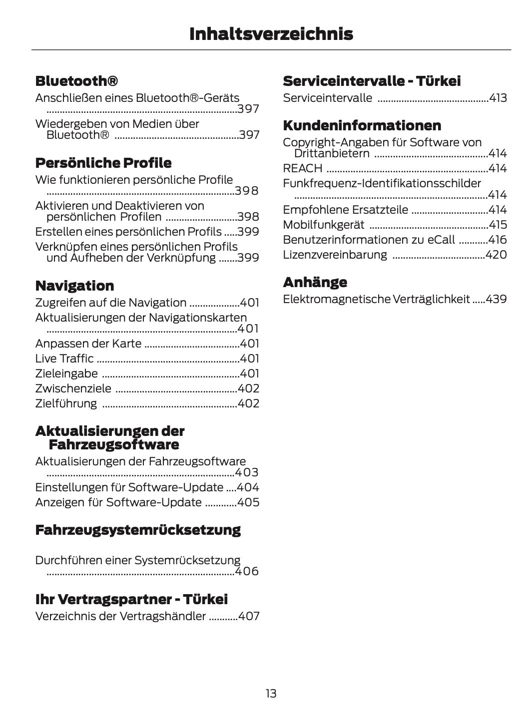 2025-2026 Ford Mustang Owner's Manual | German