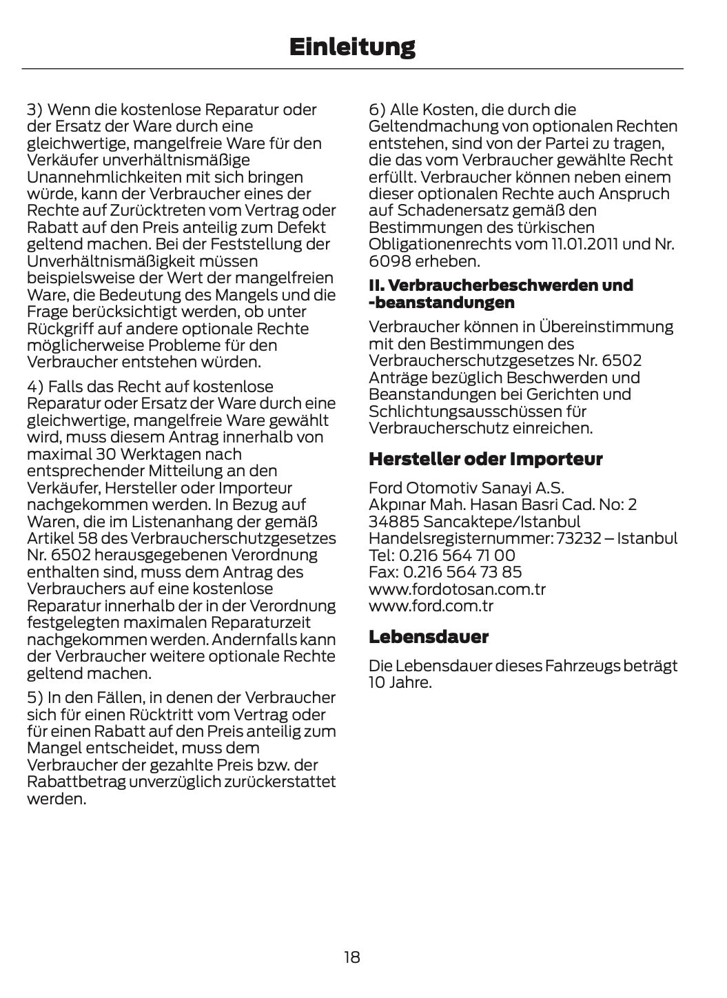 2025-2026 Ford Mustang Owner's Manual | German