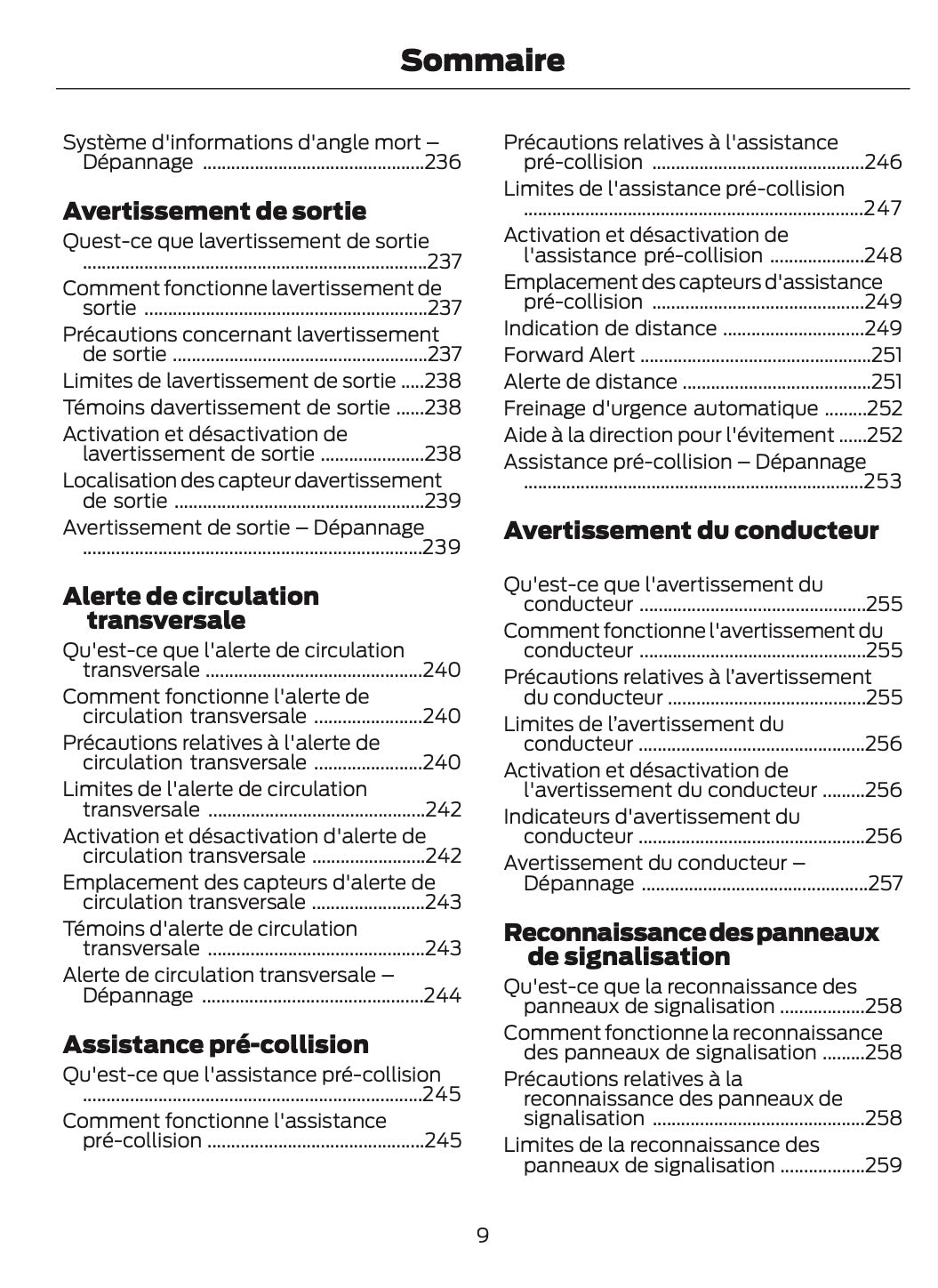 2025-2026 Ford Mustang Manuel du propriétaire | Français