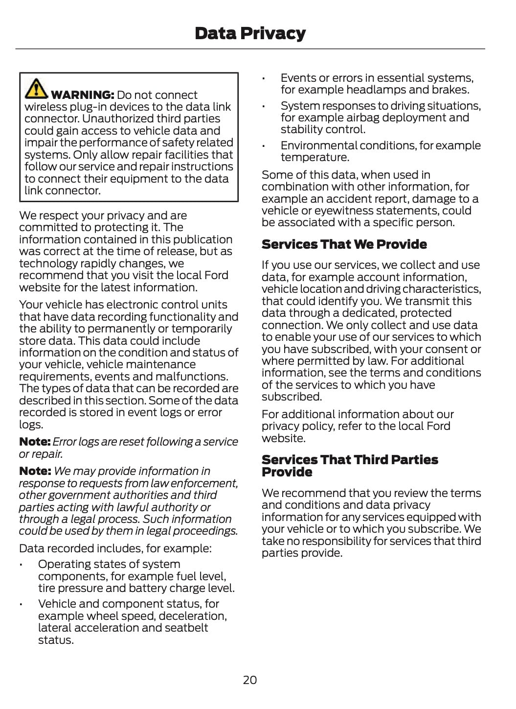 2025-2026 Ford Mustang Owner's Manual | English