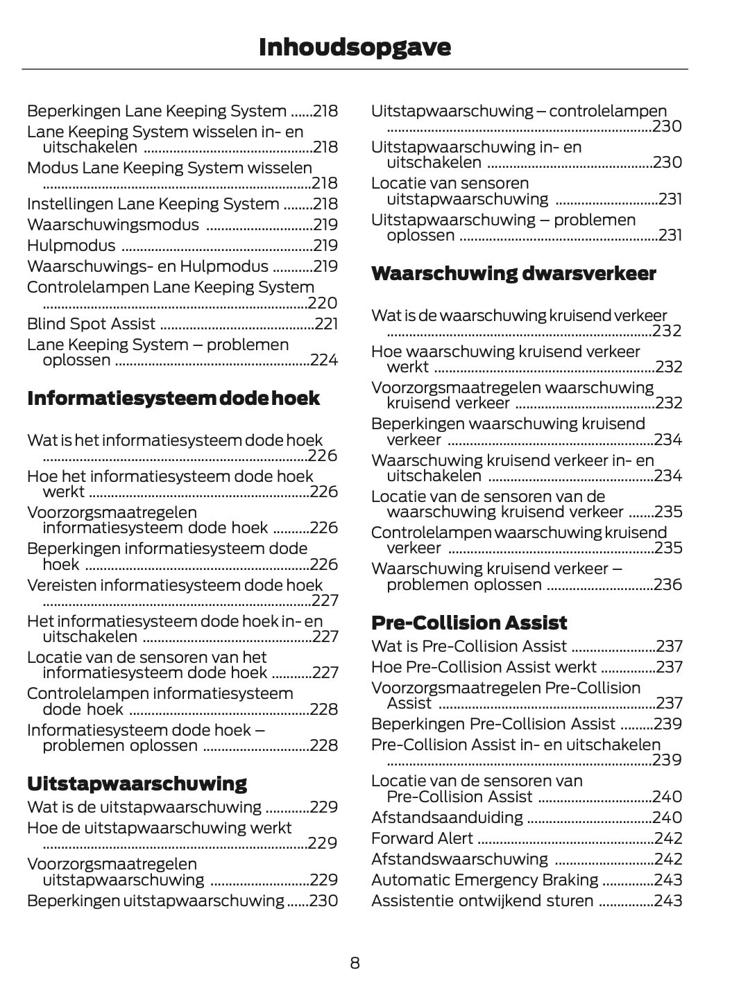 2025-2026 Ford Mustang Owner's Manual | Dutch