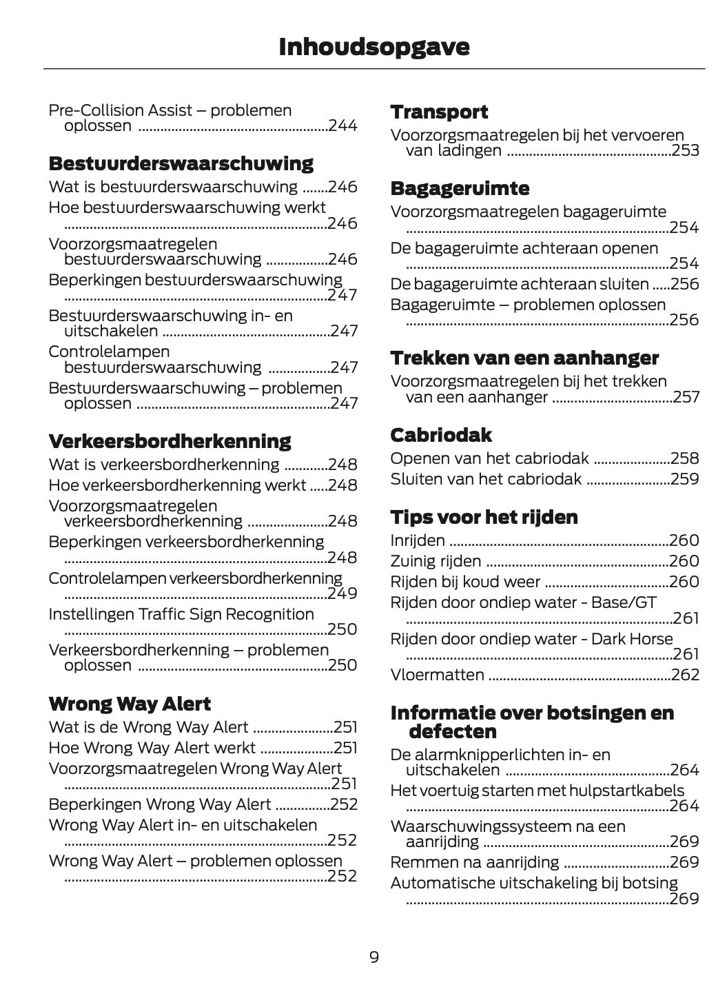 2025-2026 Ford Mustang Owner's Manual | Dutch