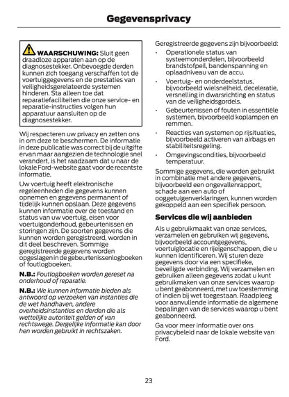 2025-2026 Ford Mustang Owner's Manual | Dutch