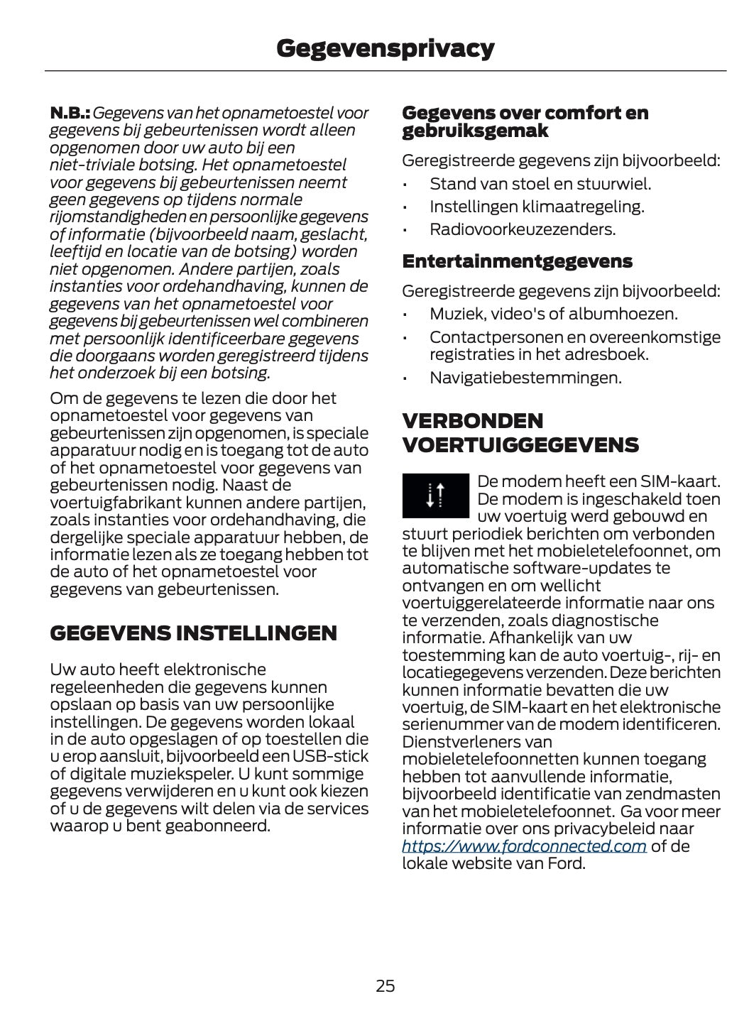 2025-2026 Ford Mustang Owner's Manual | Dutch