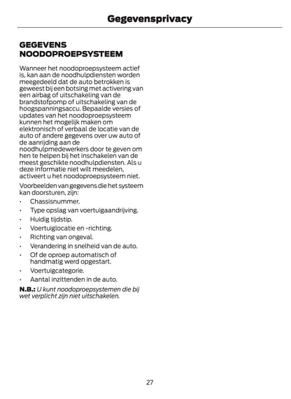 2025-2026 Ford Mustang Owner's Manual | Dutch