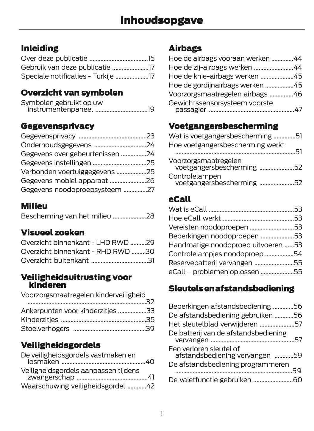 2025-2026 Ford Mustang Owner's Manual | Dutch