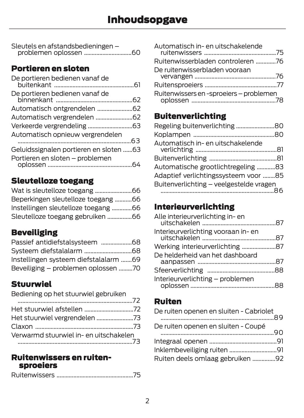 2025-2026 Ford Mustang Owner's Manual | Dutch