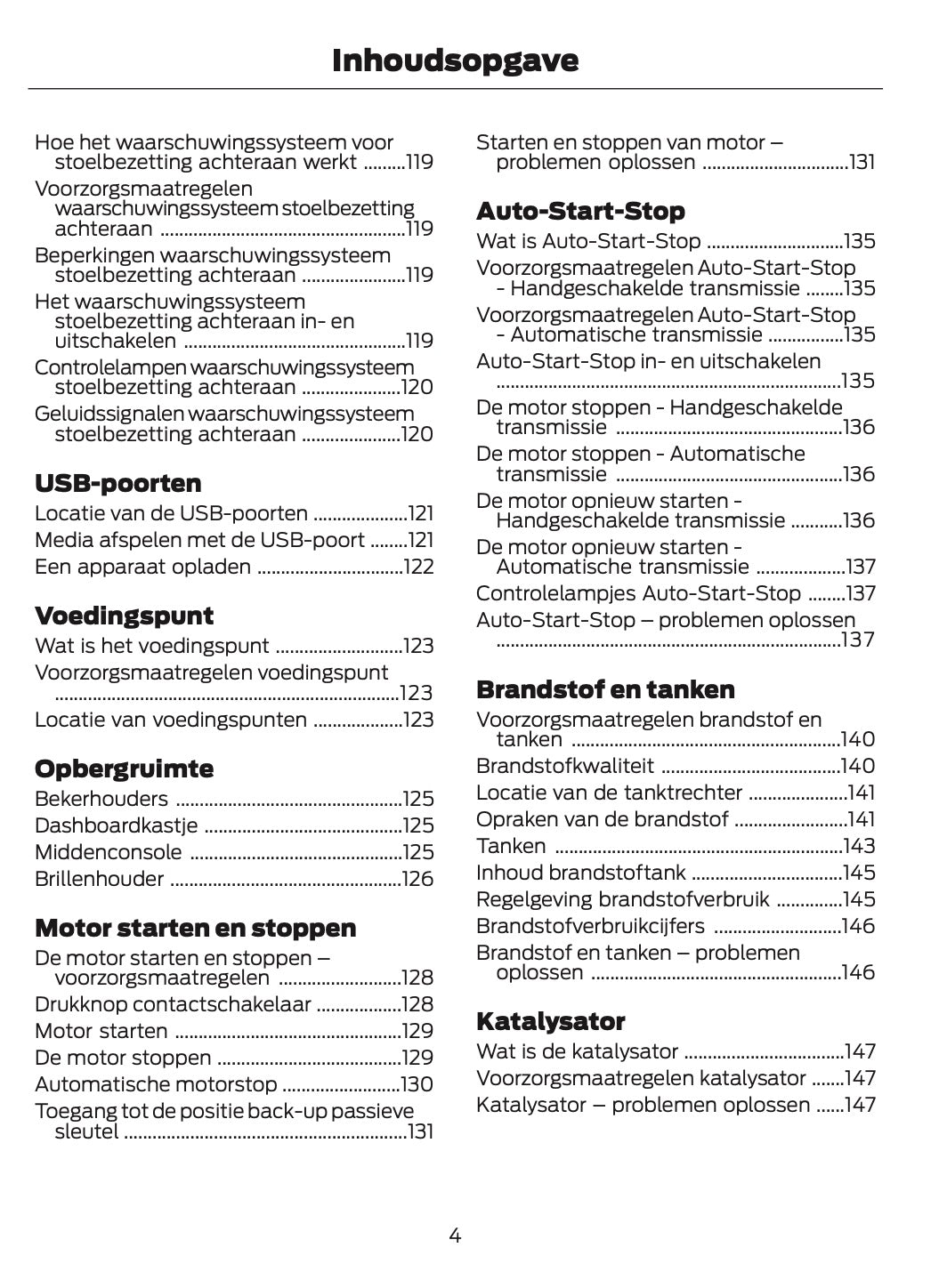 2025-2026 Ford Mustang Owner's Manual | Dutch