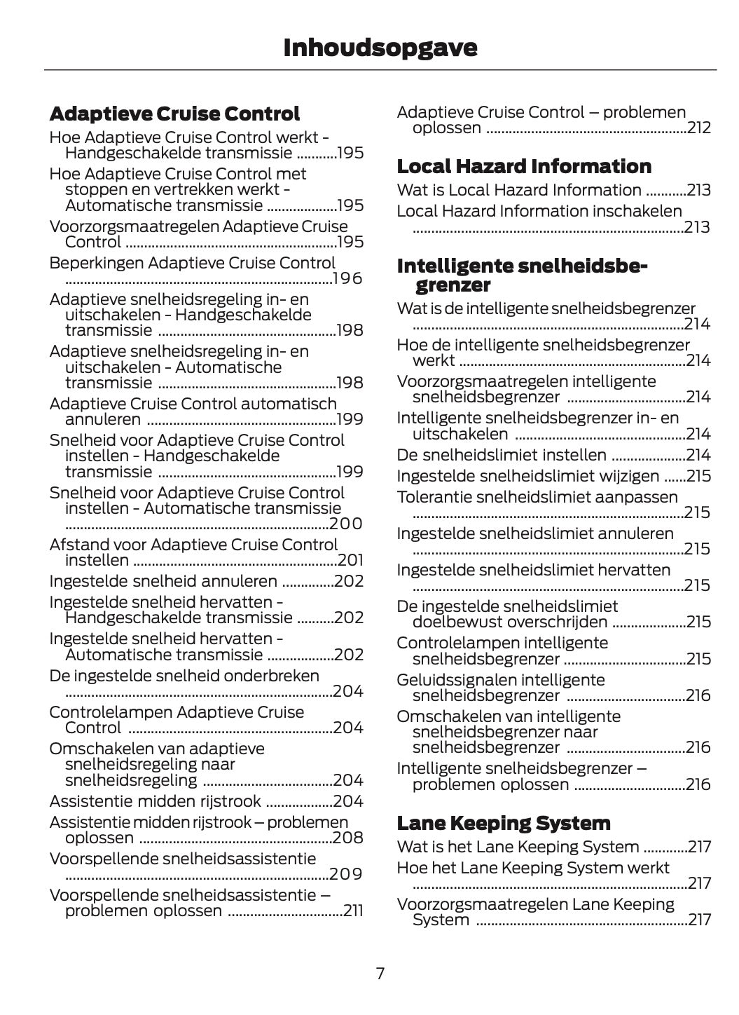 2025-2026 Ford Mustang Owner's Manual | Dutch