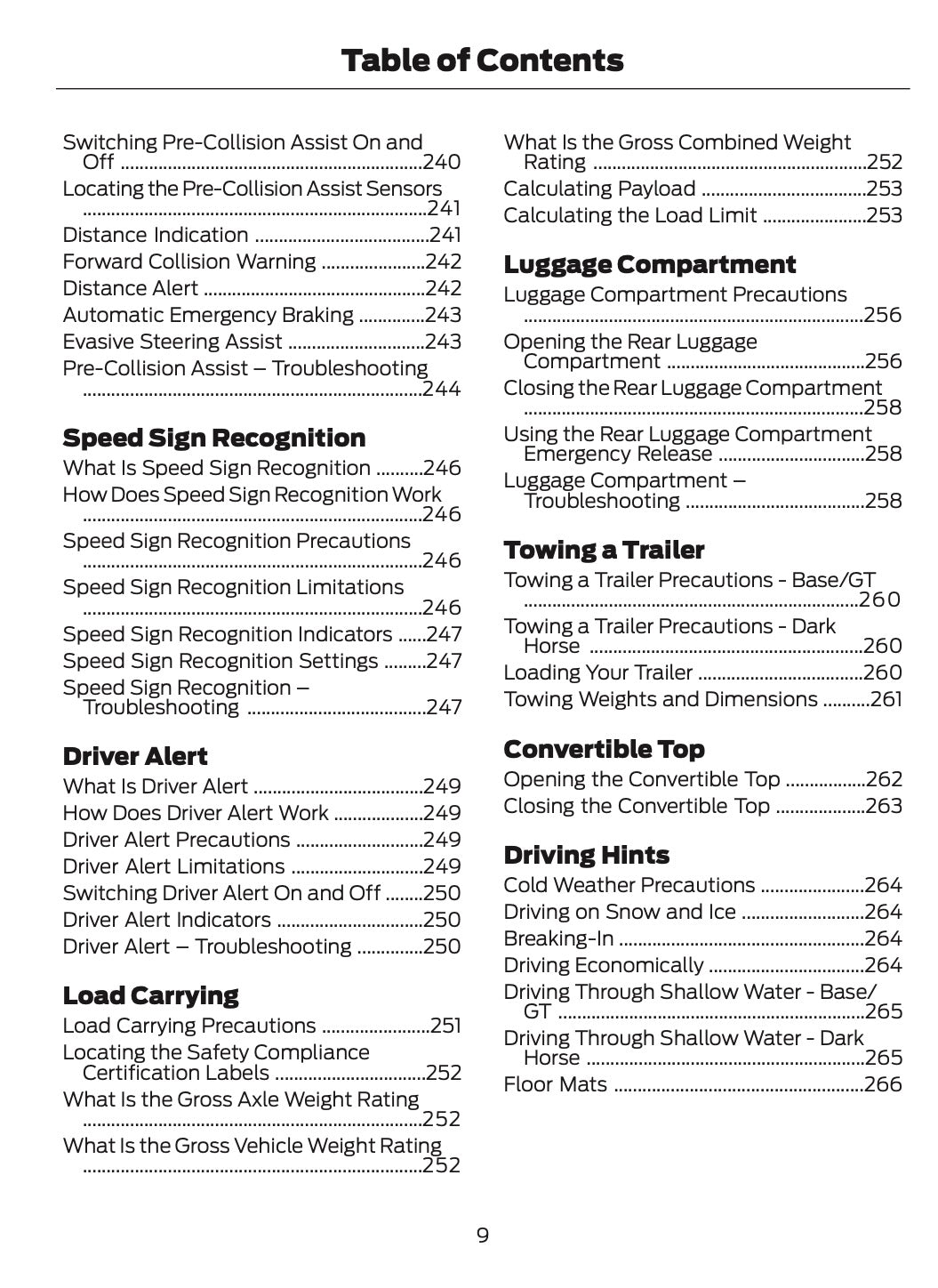 2024-2025 Ford Mustang Owner's Manual | English US