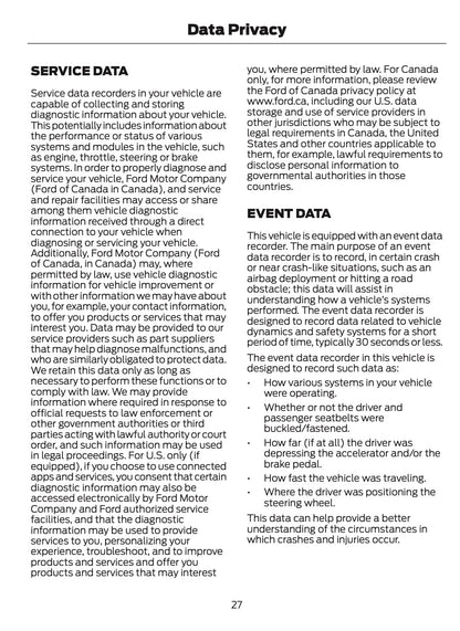 2025-2026 Ford Mustang Owner's Manual | English US