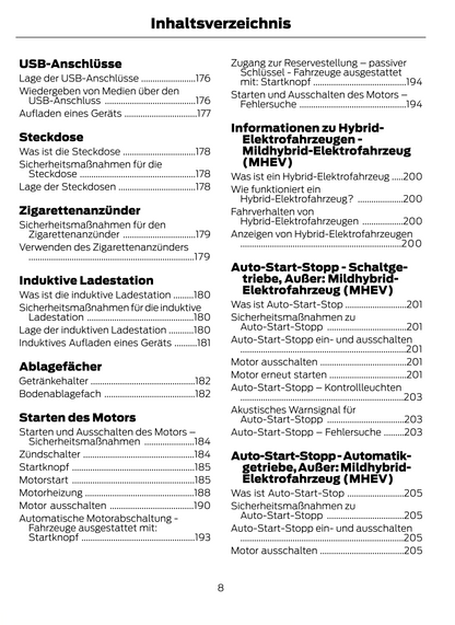 2023-2024 Ford Puma Owner's Manual | German