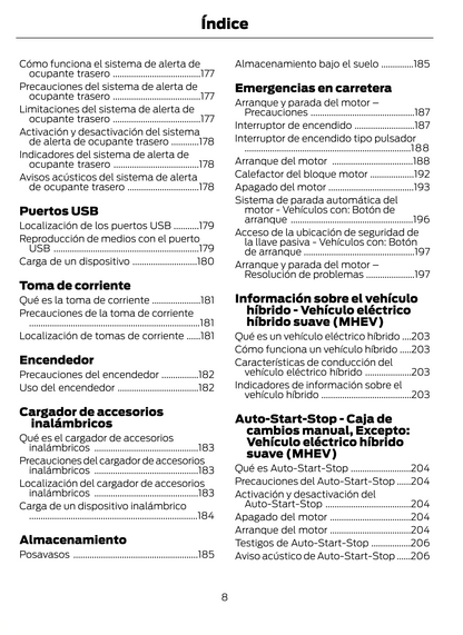 2023-2024 Ford Puma Manuel du propriétaire | Espagnol