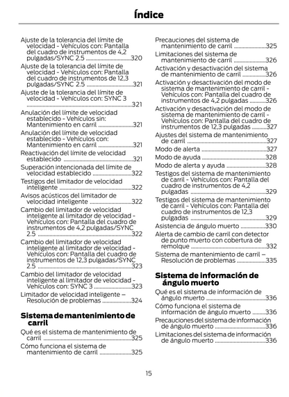 2023-2024 Ford Puma Manuel du propriétaire | Espagnol