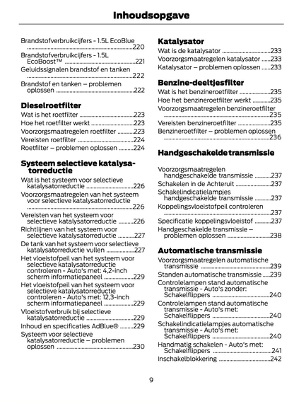 2023-2024 Ford Puma Bedienungsanleitung | Niederländisch