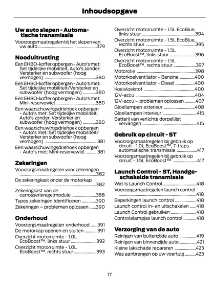 2023-2024 Ford Puma Gebruikershandleiding | Nederlands