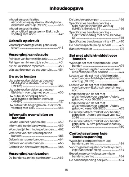 2026 Ford Puma Gebruikershandleiding | Nederlands
