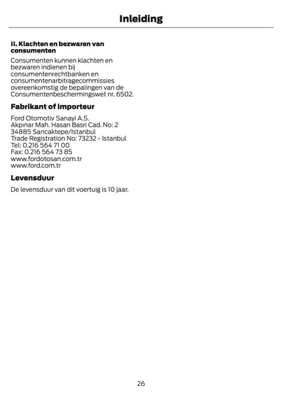 2026 Ford Puma Gebruikershandleiding | Nederlands