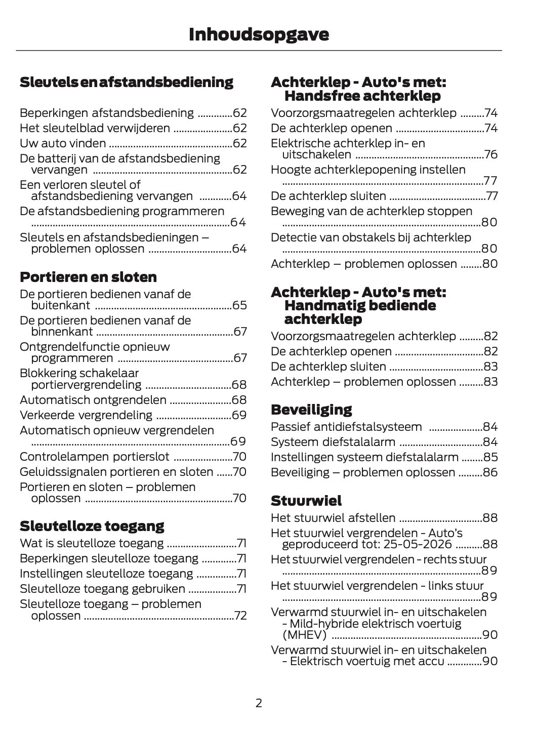 2026 Ford Puma Gebruikershandleiding | Nederlands