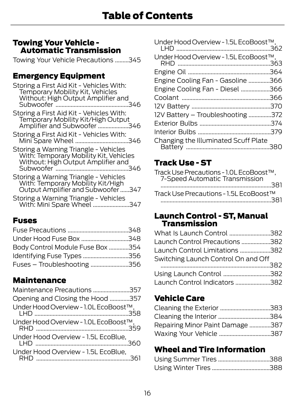 2023-2024 Ford Puma Gebruikershandleiding | Engels