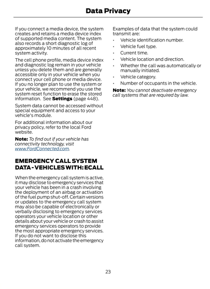 2023-2024 Ford Puma Owner's Manual | English