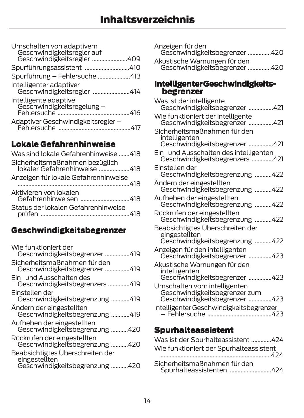 2025-2026 Ford Ranger Owner's Manual | German