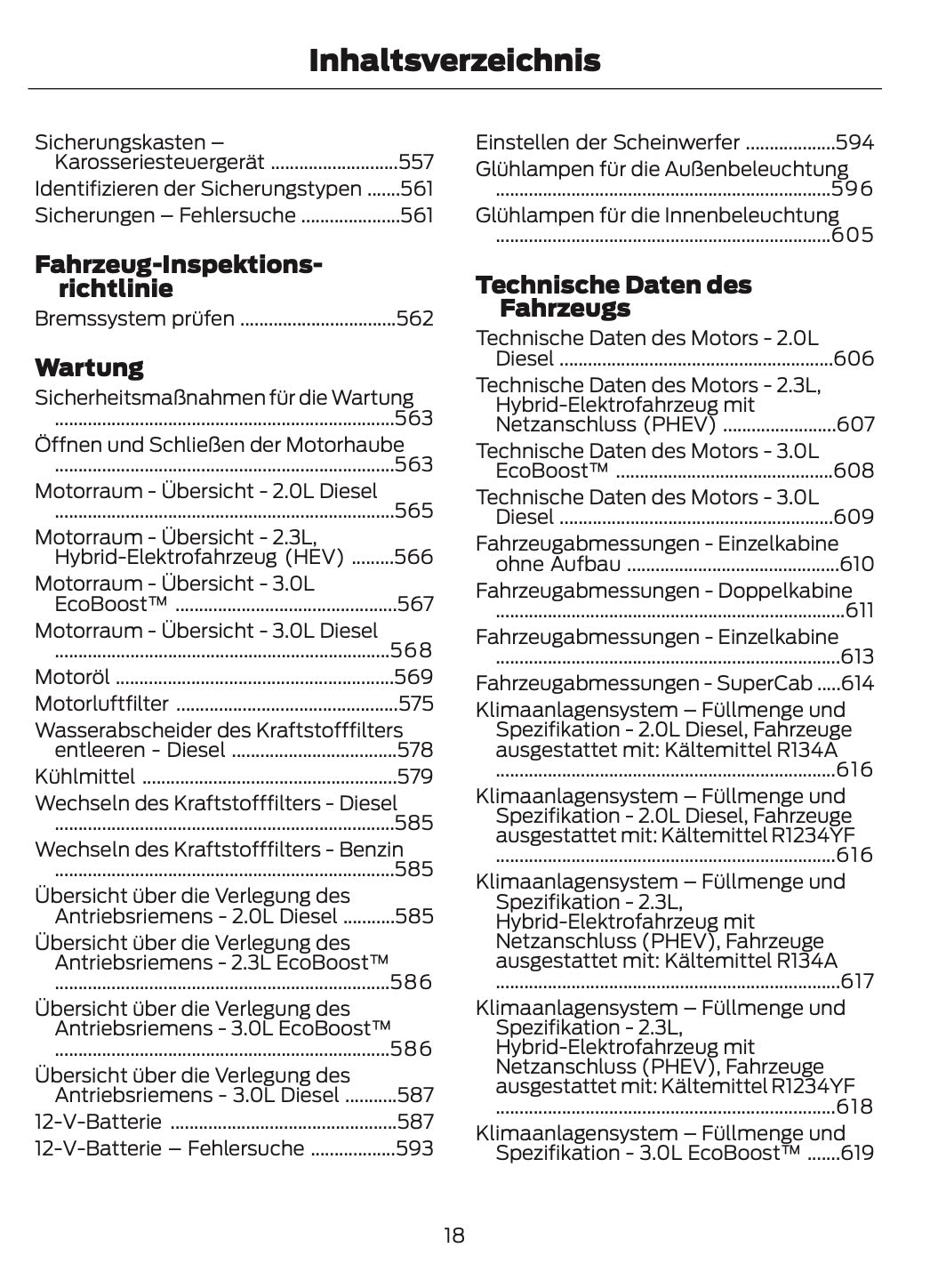 2025-2026 Ford Ranger Owner's Manual | German