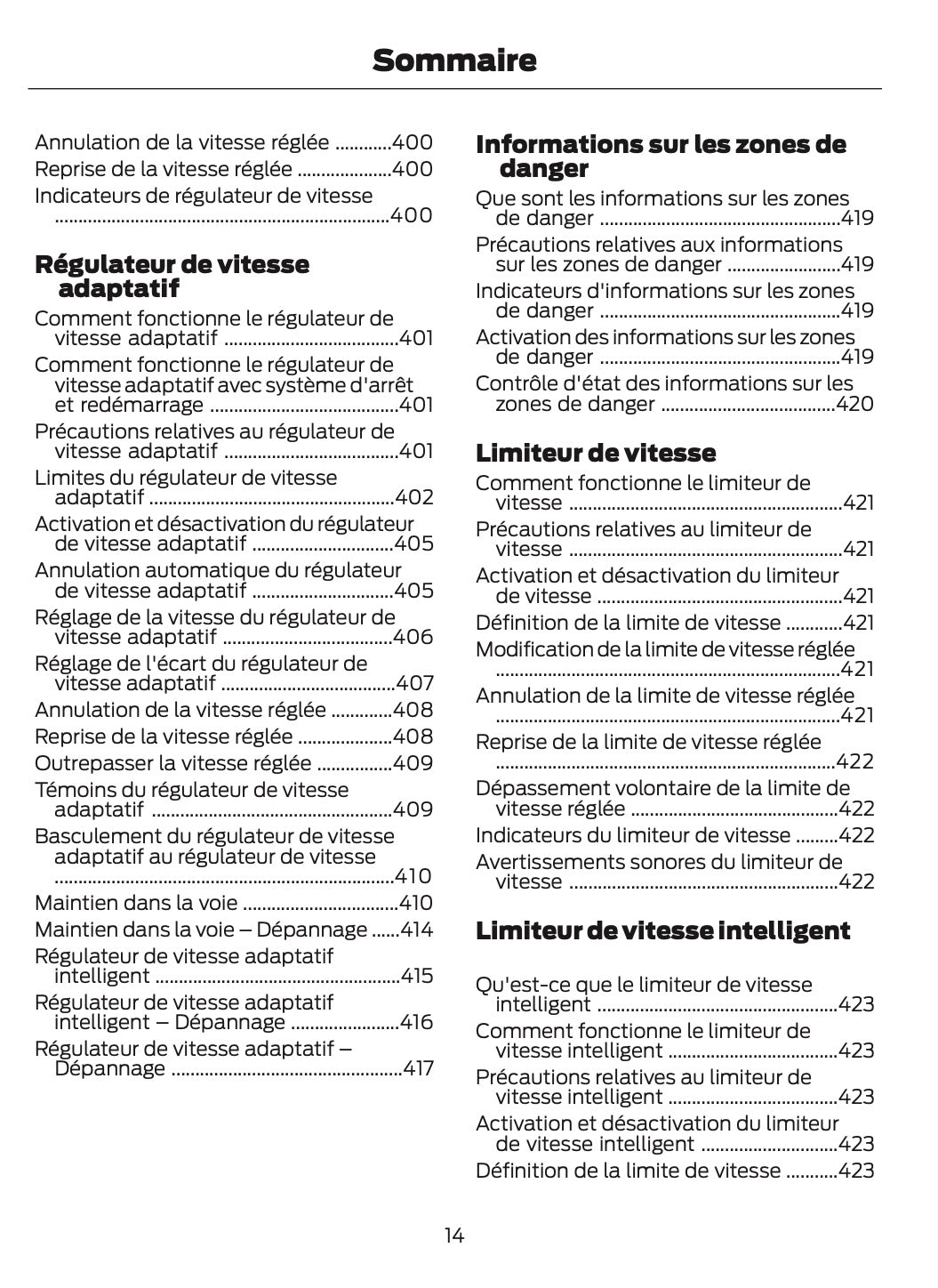 2025-2026 Ford Ranger Owner's Manual | French