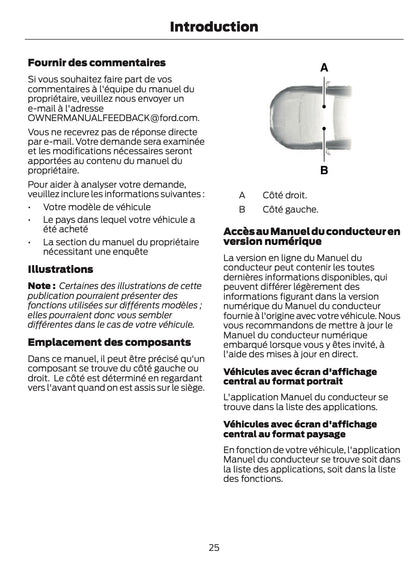 2025-2026 Ford Ranger Owner's Manual | French