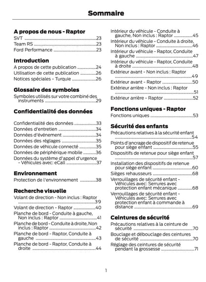 2025-2026 Ford Ranger Owner's Manual | French