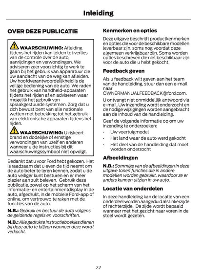 2024-2025 Ford Ranger Gebruikershandleiding | Nederlands