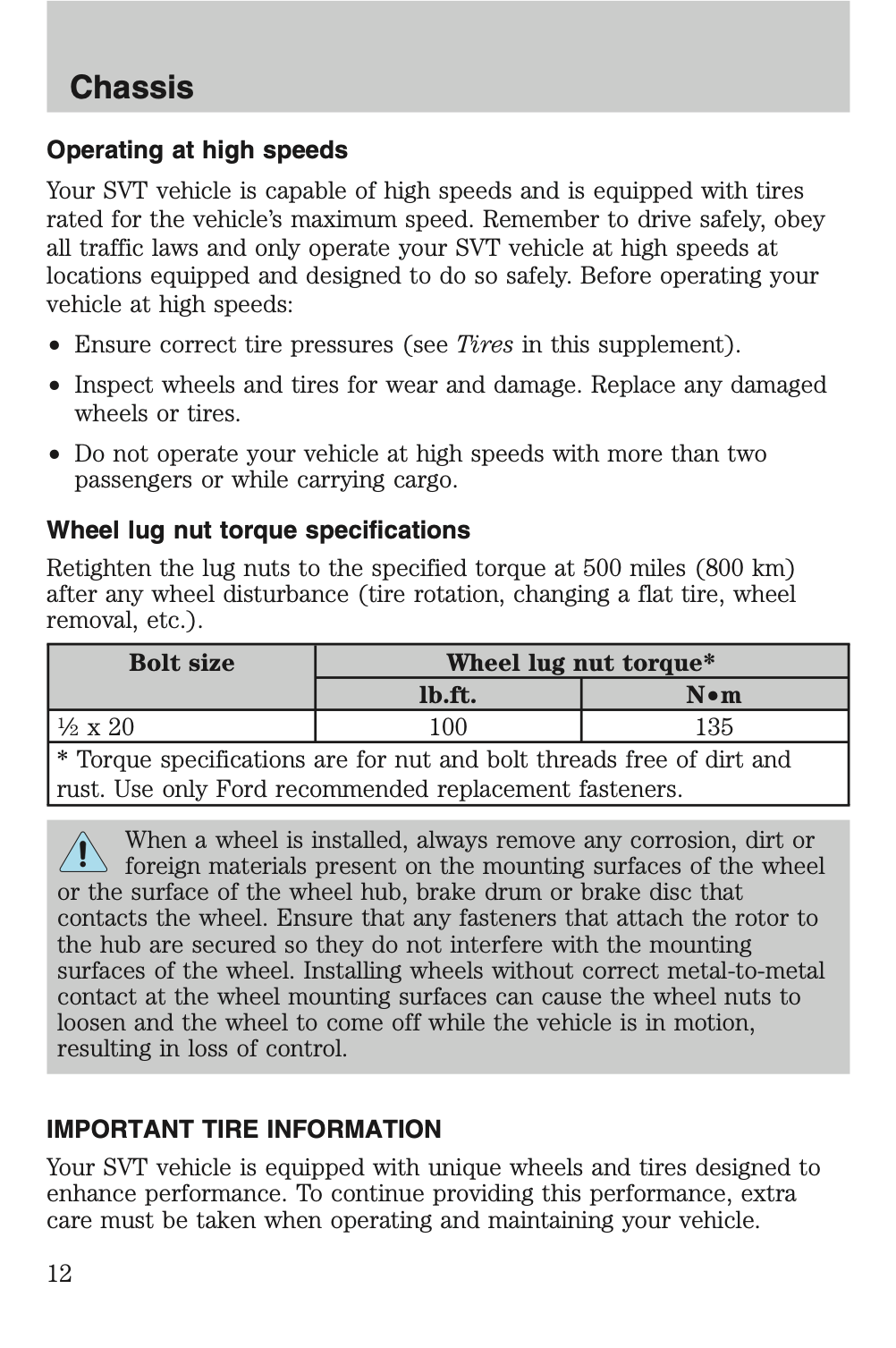 2008 Ford Shelby GT500 Owner's Manual Supplement | English