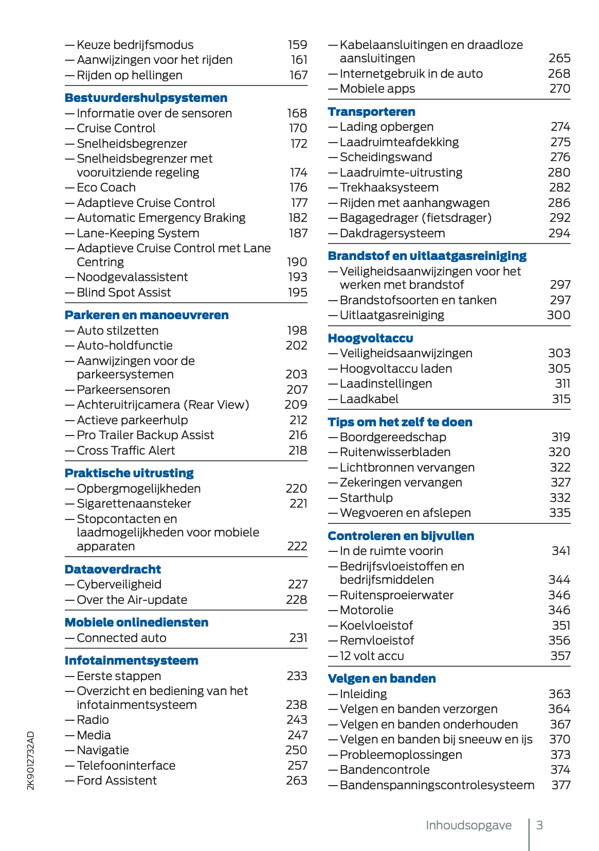 2024-2025 Ford Tourneo Connect/Transit Connect Plug-in-Hybrid Gebruikershandleiding | Nederlands