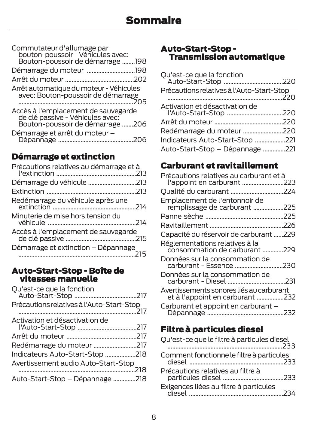 2024-2025 Ford Tourneo Courier/Transit Courier Owner's Manual | French