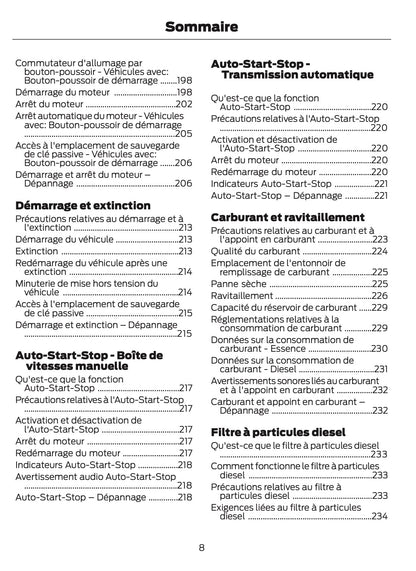 2024-2025 Ford Tourneo Courier/Transit Courier Owner's Manual | French