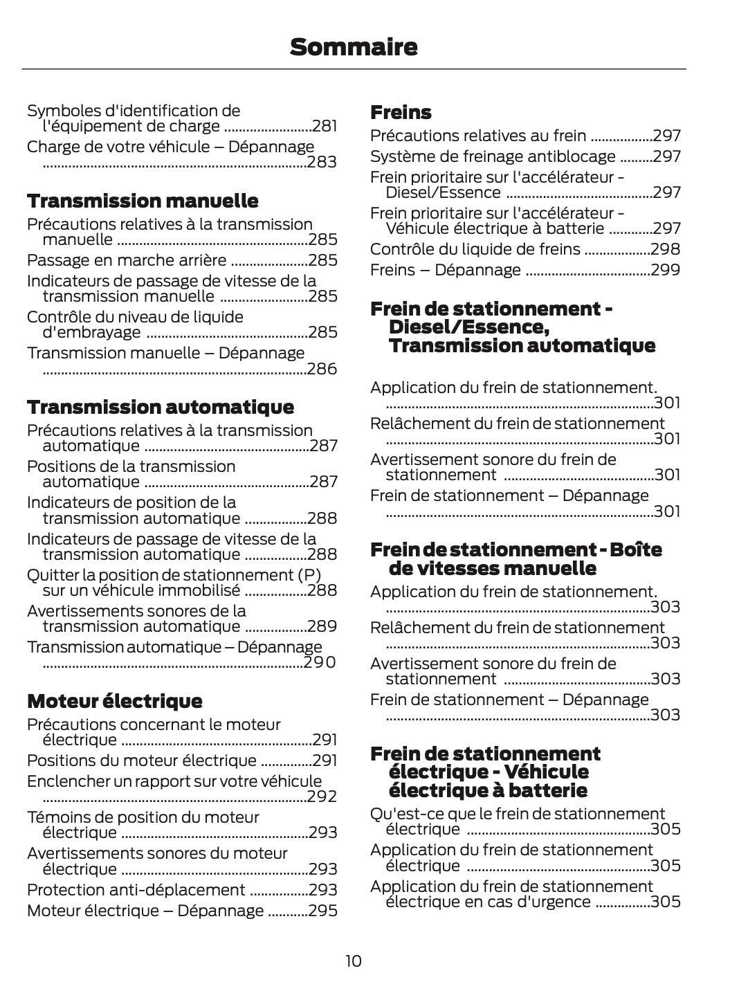 2024-2025 Ford Tourneo Courier/Transit Courier Owner's Manual | French