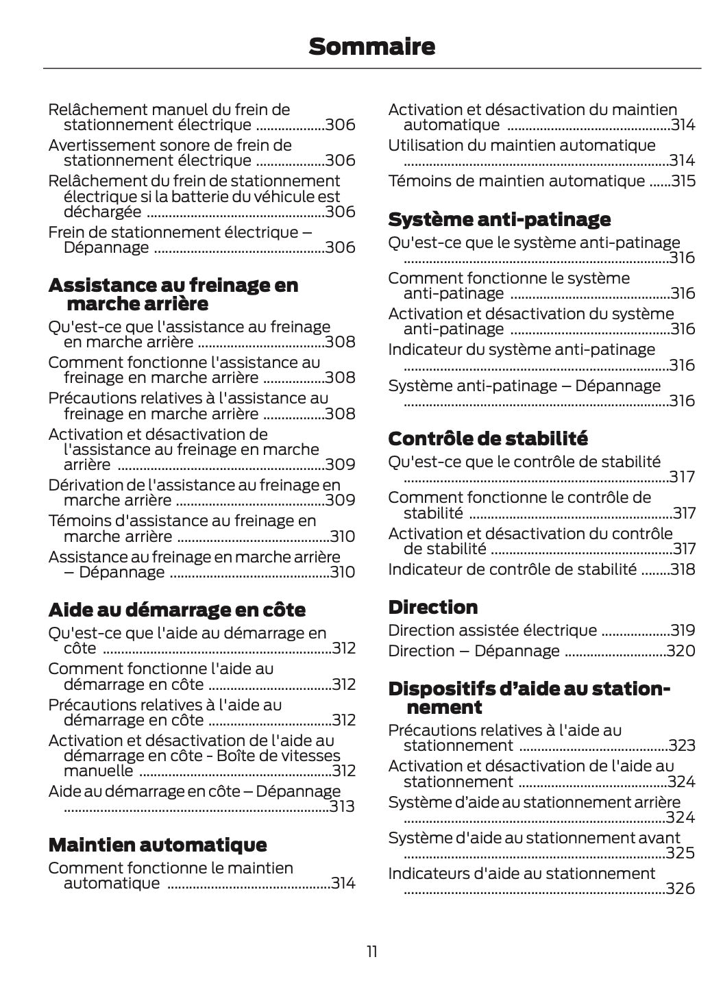2024-2025 Ford Tourneo Courier/Transit Courier Owner's Manual | French