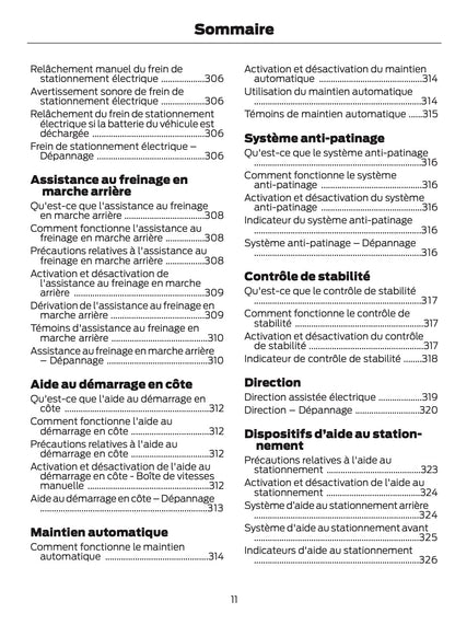 2024-2025 Ford Tourneo Courier/Transit Courier Owner's Manual | French