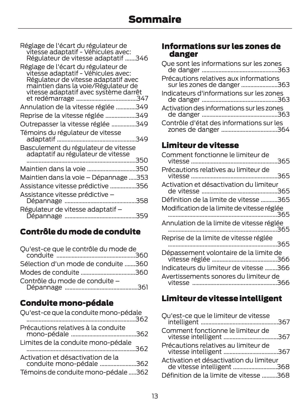 2024-2025 Ford Tourneo Courier/Transit Courier Owner's Manual | French