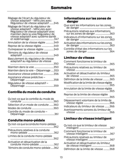 2024-2025 Ford Tourneo Courier/Transit Courier Owner's Manual | French