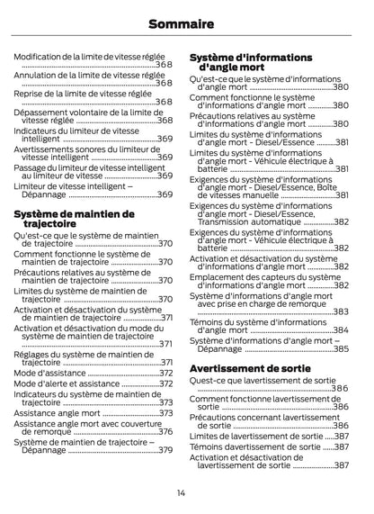 2024-2025 Ford Tourneo Courier/Transit Courier Owner's Manual | French