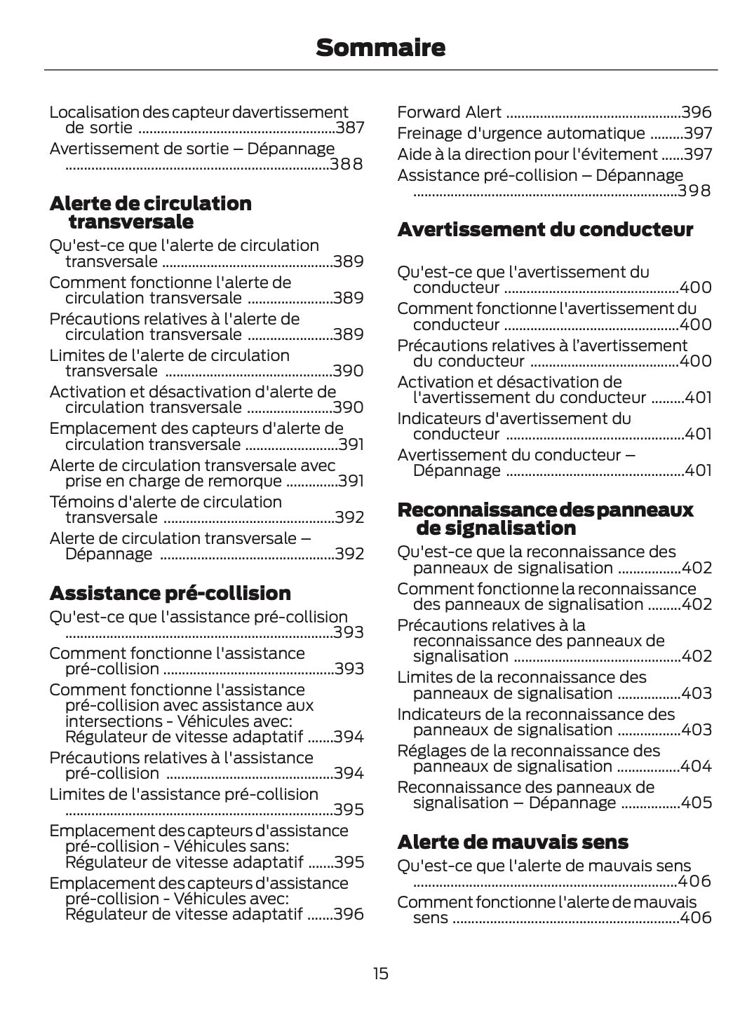 2024-2025 Ford Tourneo Courier/Transit Courier Owner's Manual | French