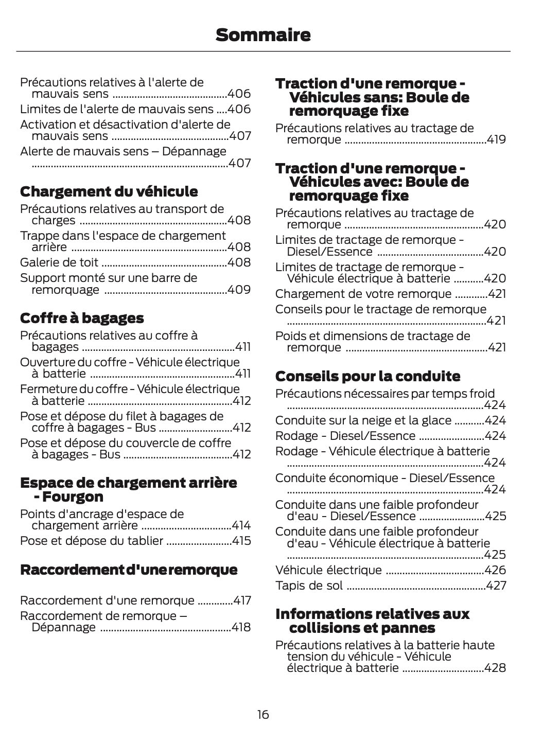 2024-2025 Ford Tourneo Courier/Transit Courier Owner's Manual | French