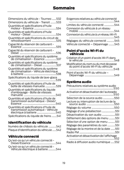 2024-2025 Ford Tourneo Courier/Transit Courier Owner's Manual | French