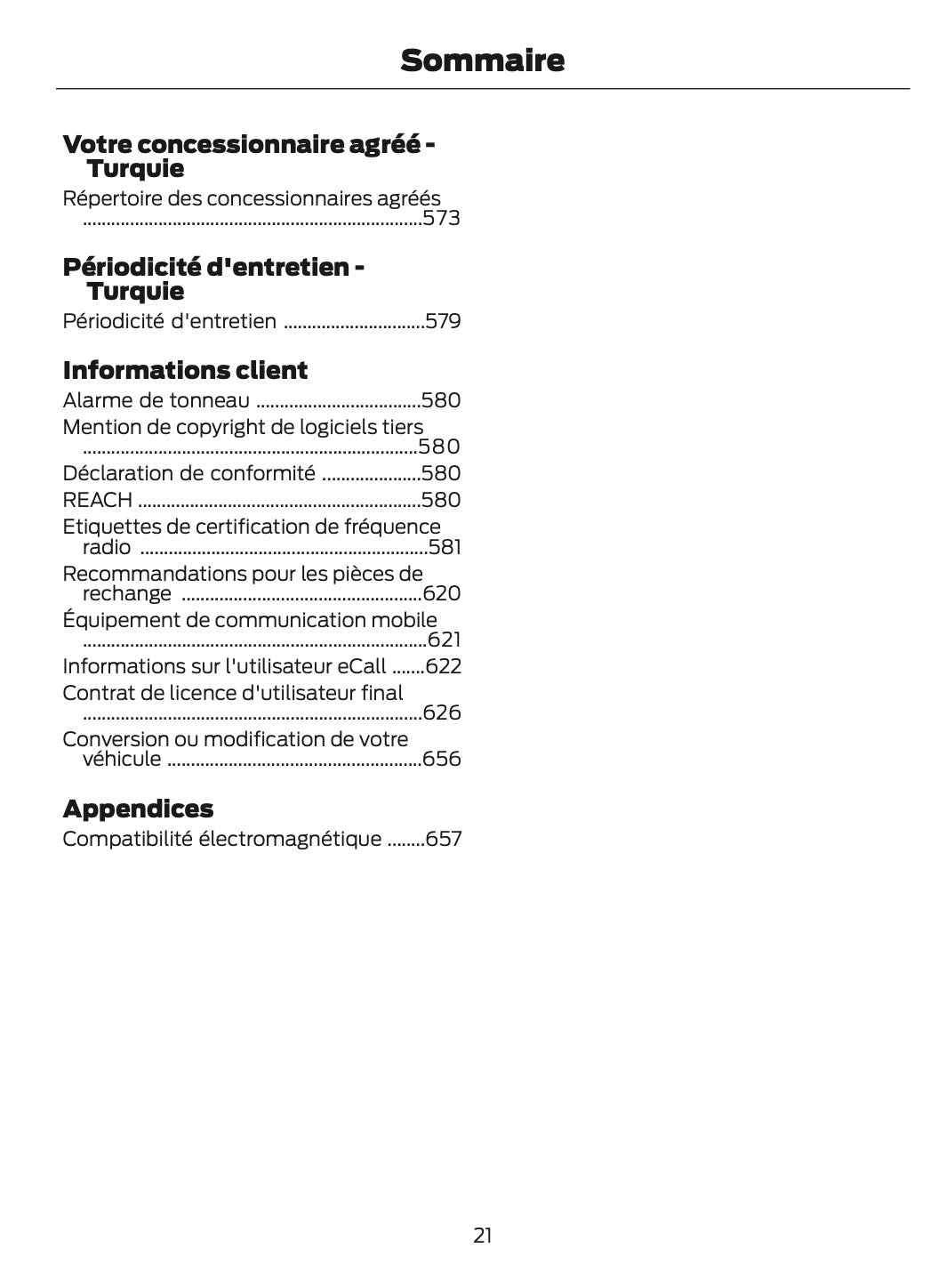 2024-2025 Ford Tourneo Courier/Transit Courier Owner's Manual | French
