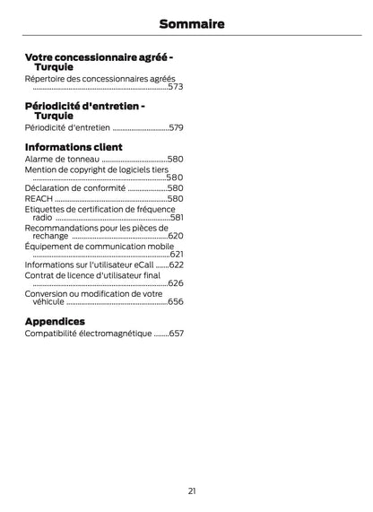 2024-2025 Ford Tourneo Courier/Transit Courier Owner's Manual | French